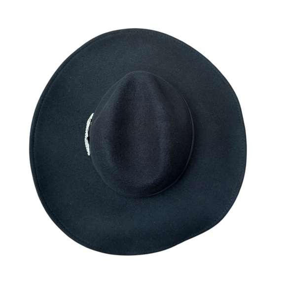 NWT Nikki Beach Astrid Wool Western Hat in Black One Size - Picture 7 of 11